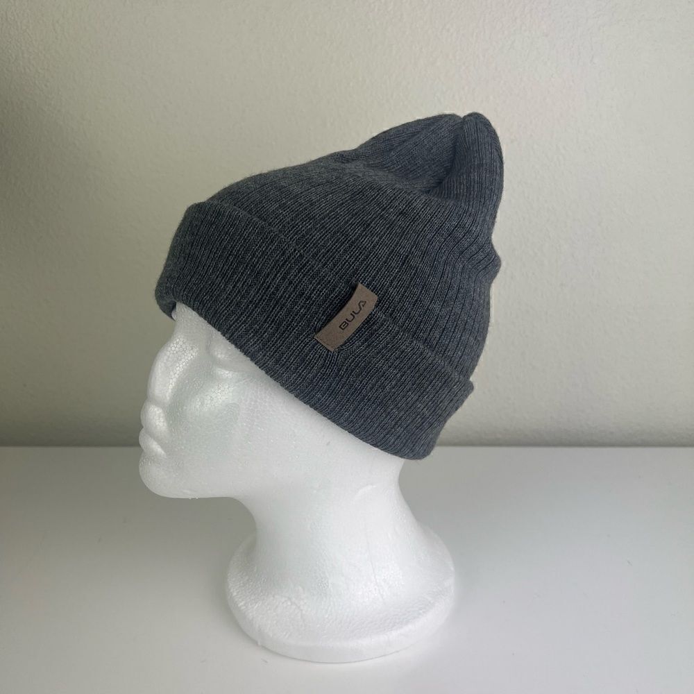 Bula Canada Beanie Gray Wool Blend Cuffed Womens One Size Ski Warm Winter Cap